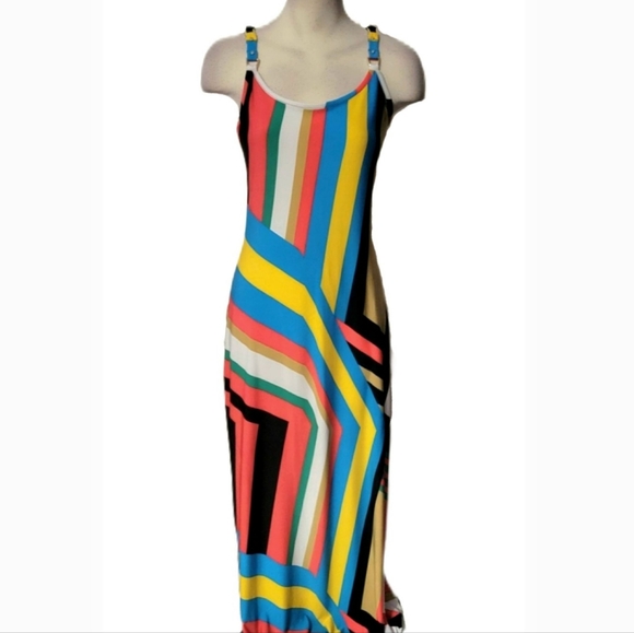 Cachè Colorblock Striped Maxi Dress - Picture 2 of 4